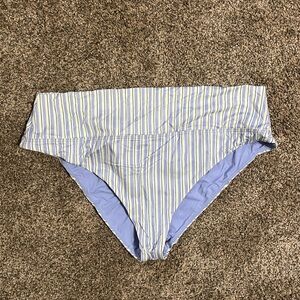 NEW Prahna Striped Lavender and Yellow Bikini Bottom